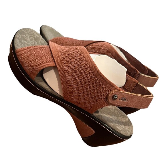 JBU by Jambu Womens Pink Alyssa Ankle Strap Open Toe Wedge Sandals Size 12M NEW - Picture 2 of 10